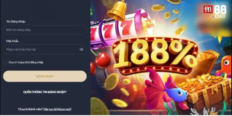 Người chơi có thể đăng nhập vào M88 rất nhanh chóng, dễ dàng.